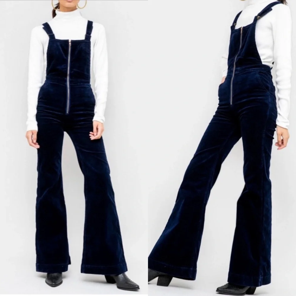 ‼️SOLD‼️Rolla’s EastCoast Flare Corduroy Overalls